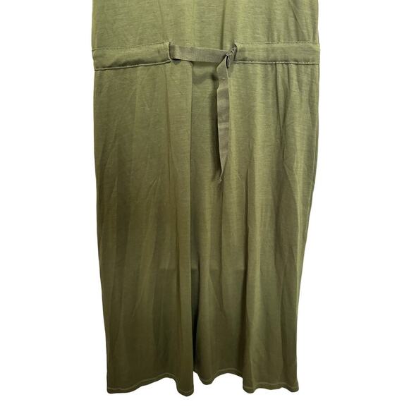 Rag and Bone NWT Rower Belted Dress Midi Sleeveless Dark Olive Green Size Small - Picture 7 of 12